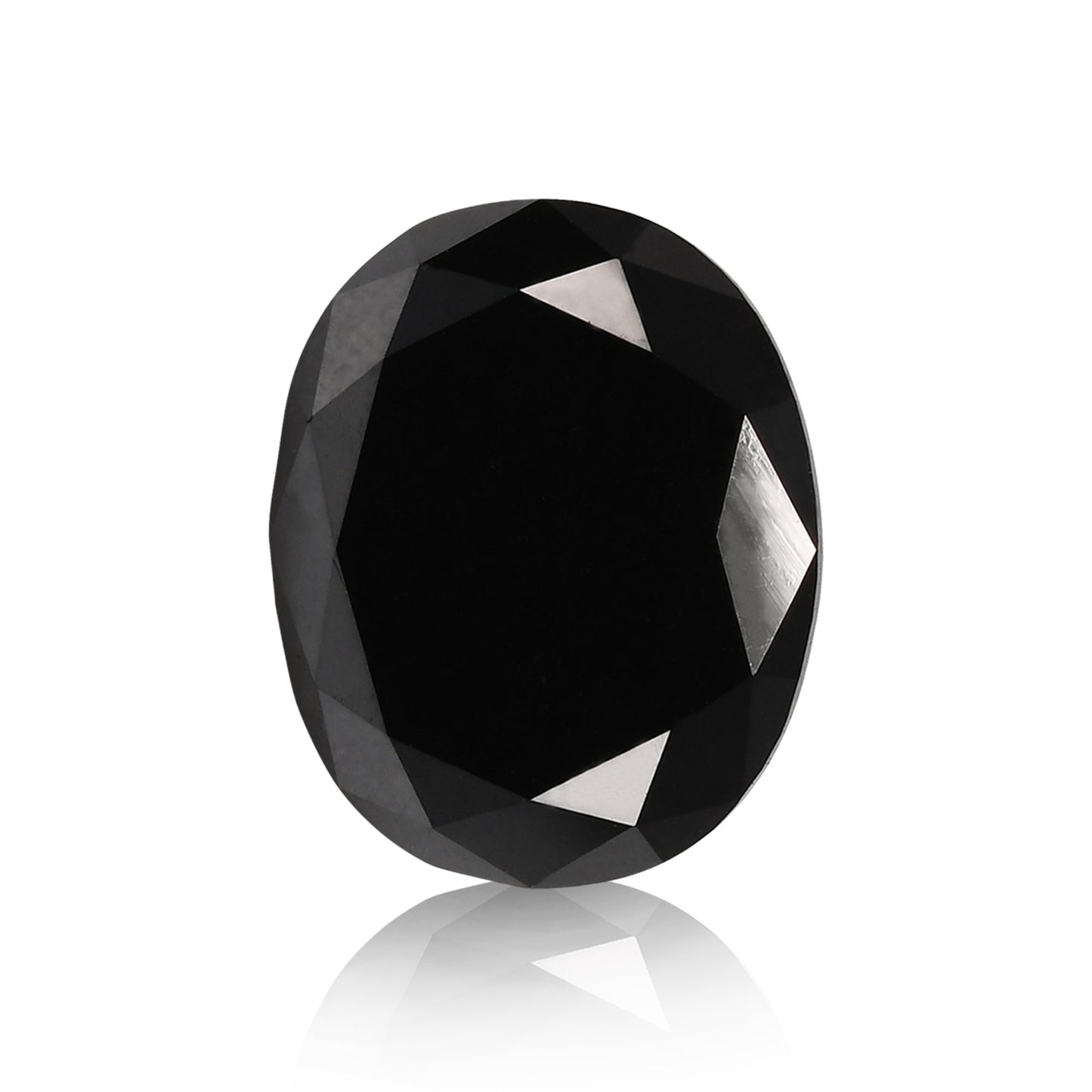 4.50 Carat Fancy Black Oval Diamond  GIA