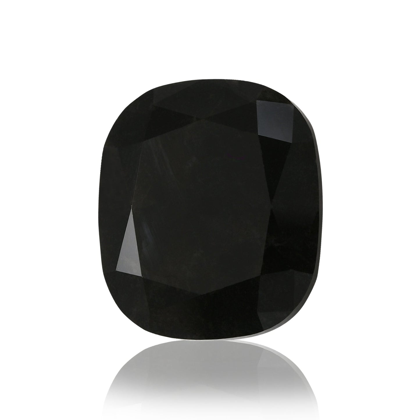 15,21 Karat Fancy Black Cushion Diamond GIA