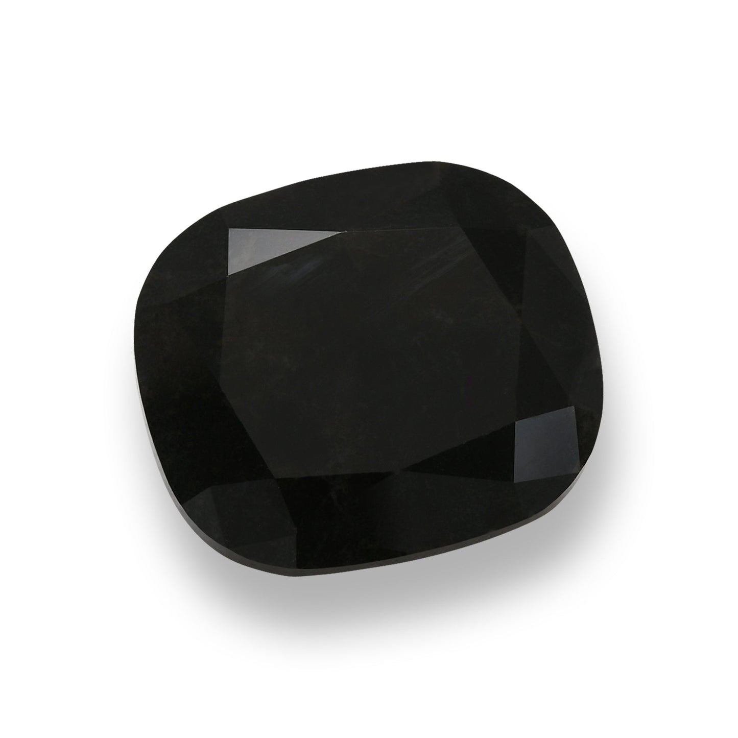 15,21 Karat Fancy Black Cushion Diamond GIA