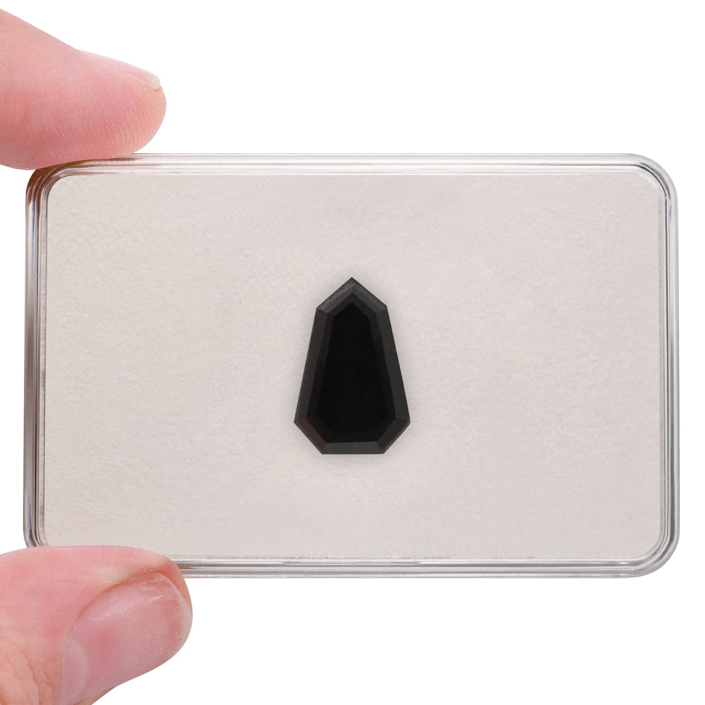 6.71 Carat Fancy Black Shield-Cut Diamond  GIA