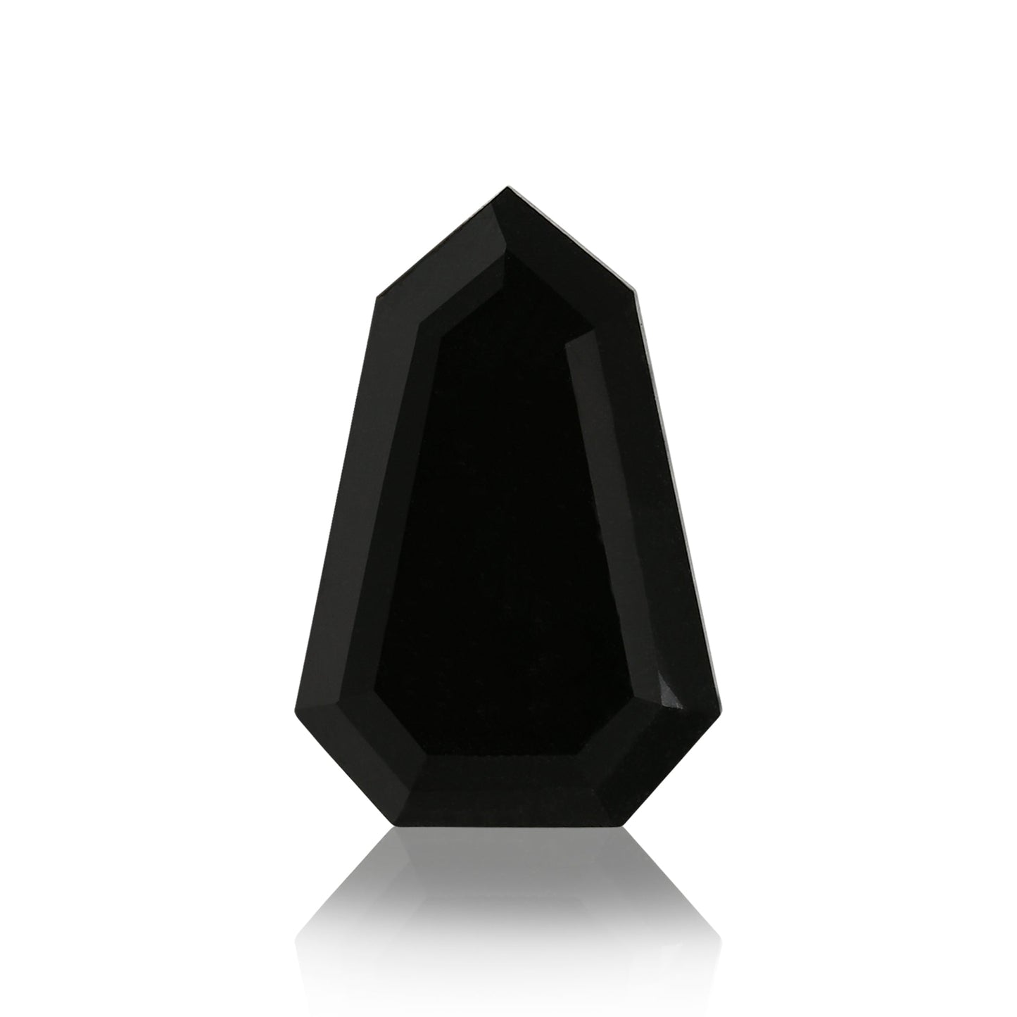 6.71 Carat Fancy Black Shield-Cut Diamond  GIA