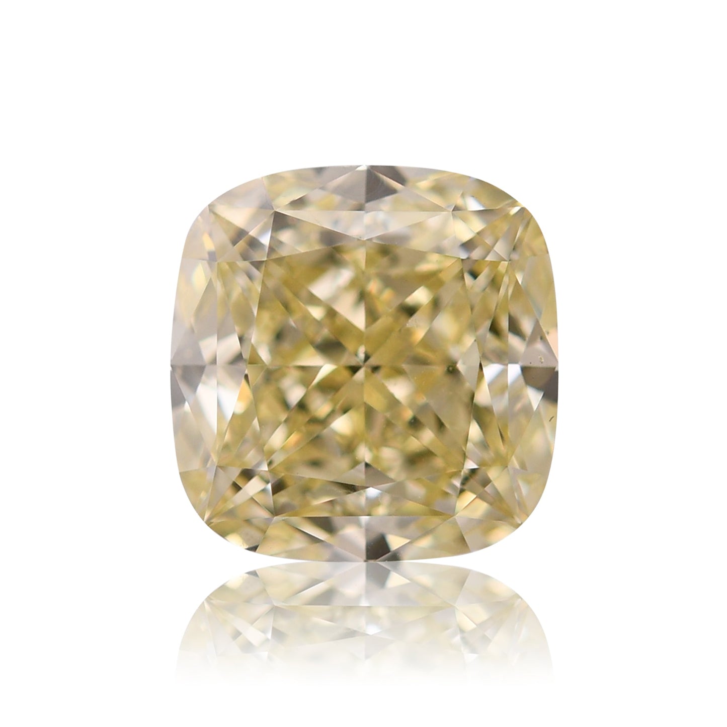 3,03 Karat Fancy Yellow Cushion Diamond VS2 GIA