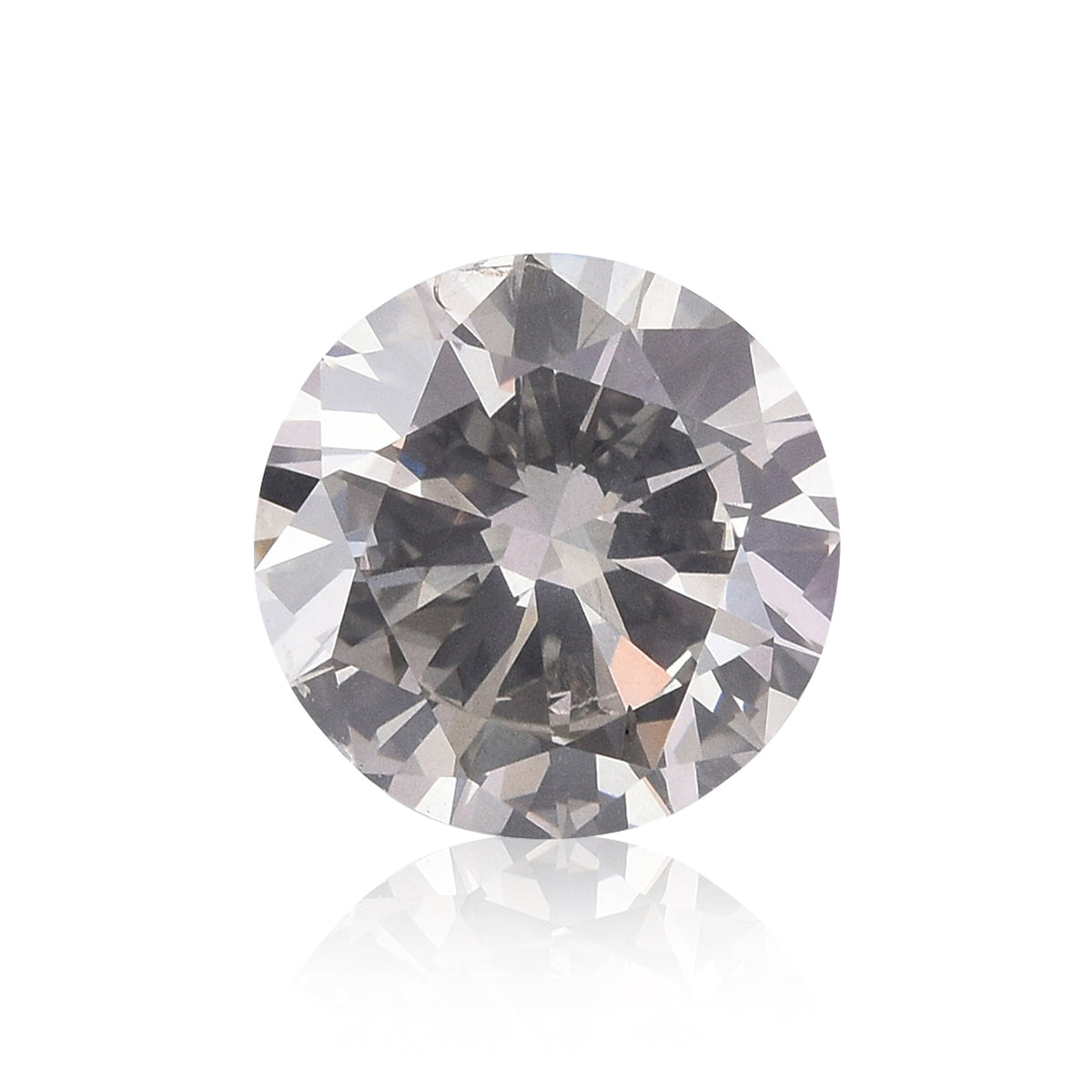 0.93 Carat Fancy Gray Round Diamond I1 GIA