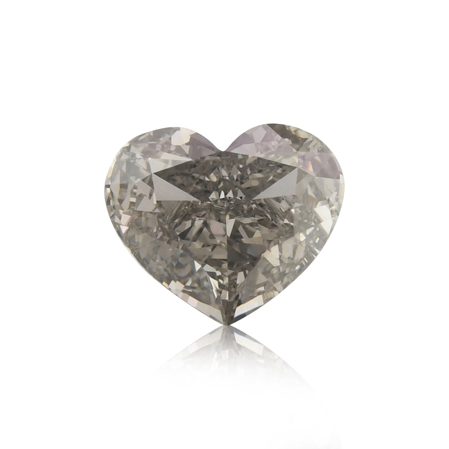 0,91 Karat Fancy Gray Heart Diamant VS2 GIA