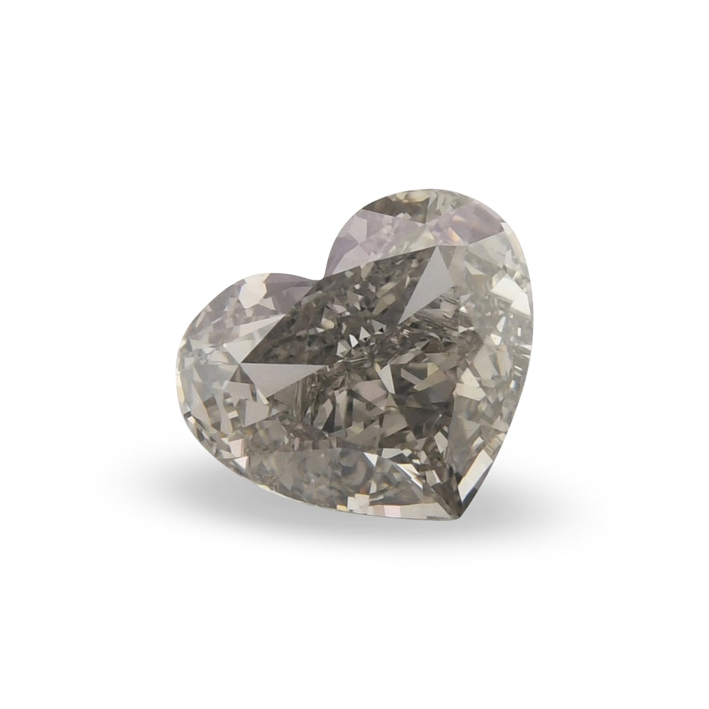 0,91 Karat Fancy Gray Heart Diamant VS2 GIA