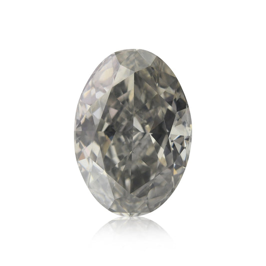 1,51 Karat Fancy Dark Gray Ovaler Diamant SI2 GIA