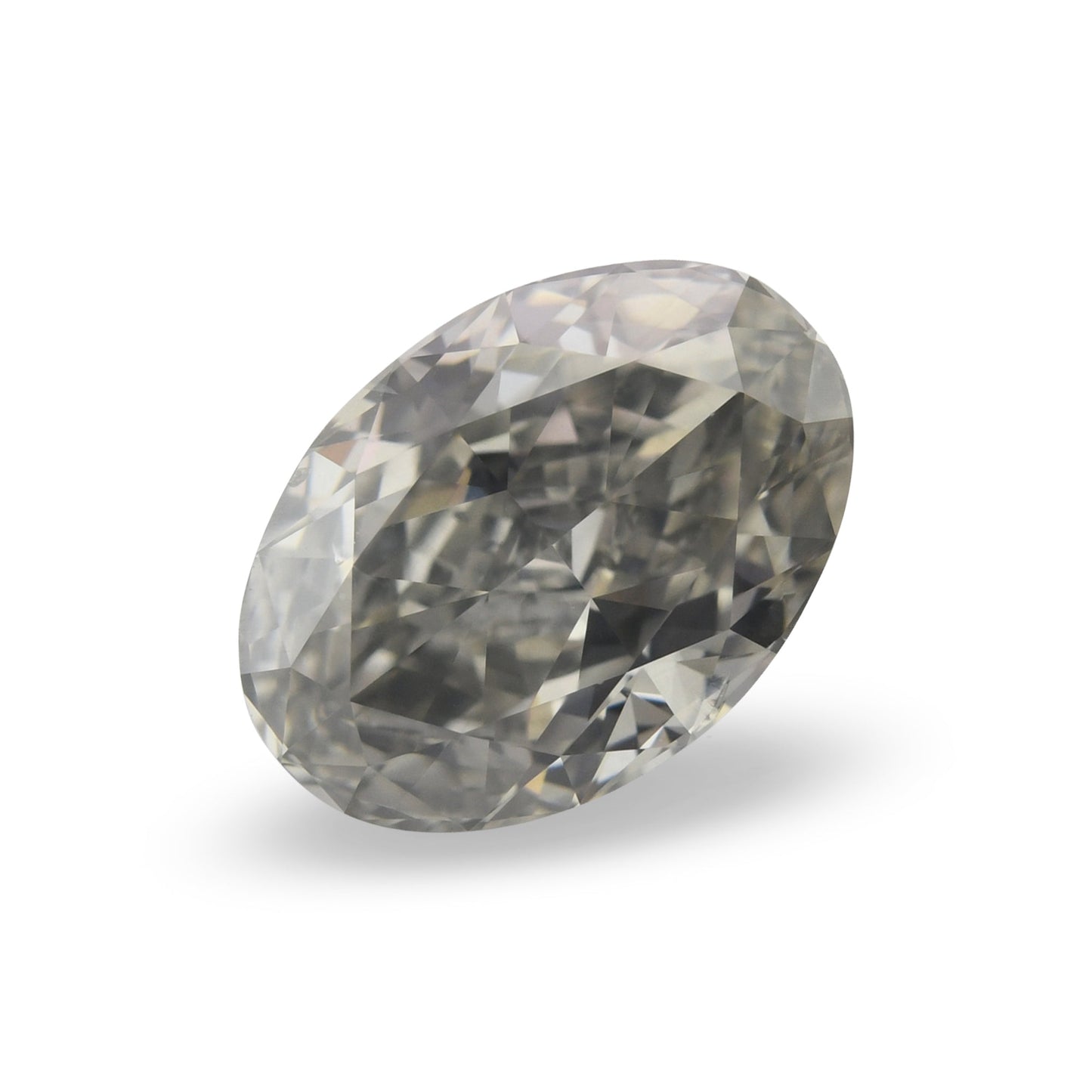 1,51 Karat Fancy Dark Gray Ovaler Diamant SI2 GIA
