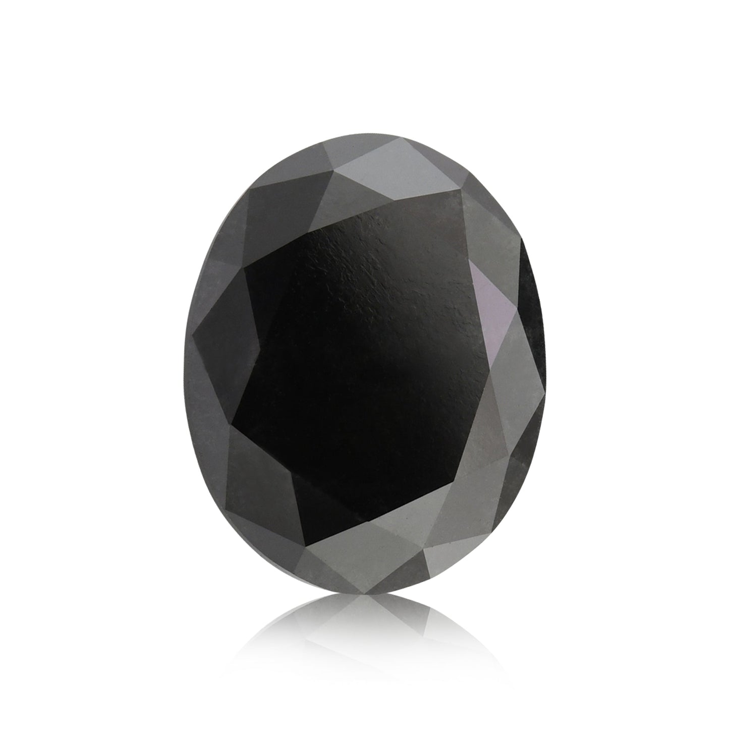 3,79 Karat Fancy Black Oval Diamond GIA