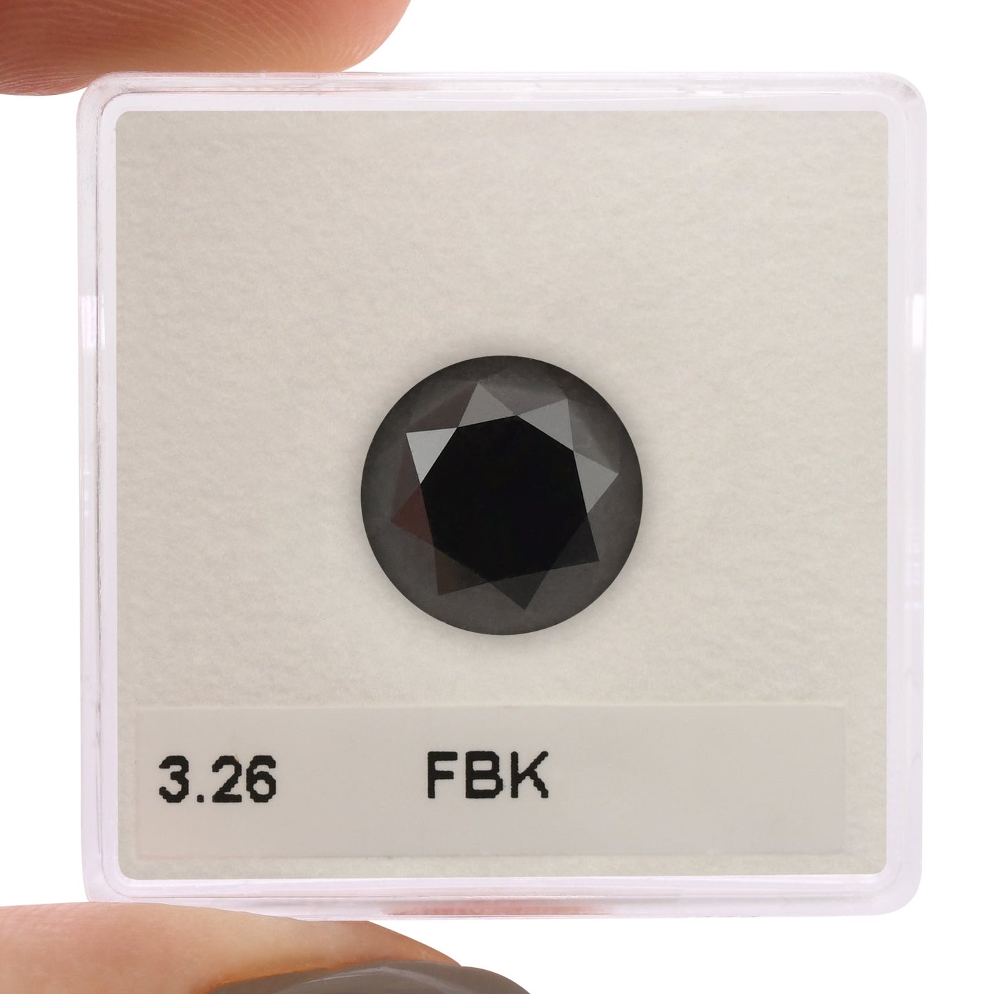 3,26 Karat Fancy Black Brillant-Diamant, GIA-zertifiziert