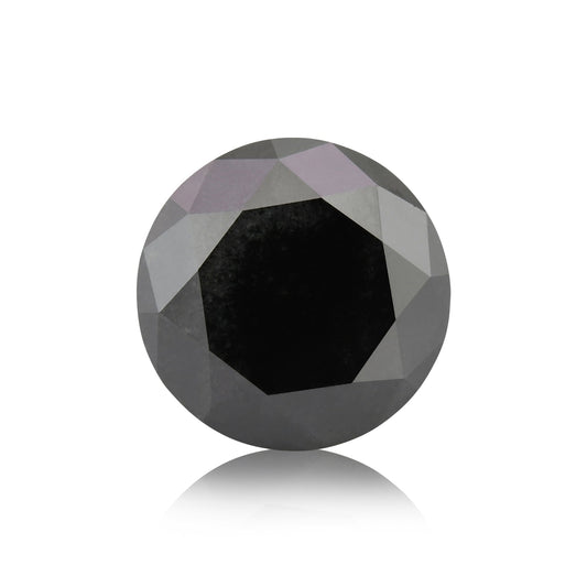 2,81 Karat Fancy Black Brillant-Diamant, GIA-zertifiziert