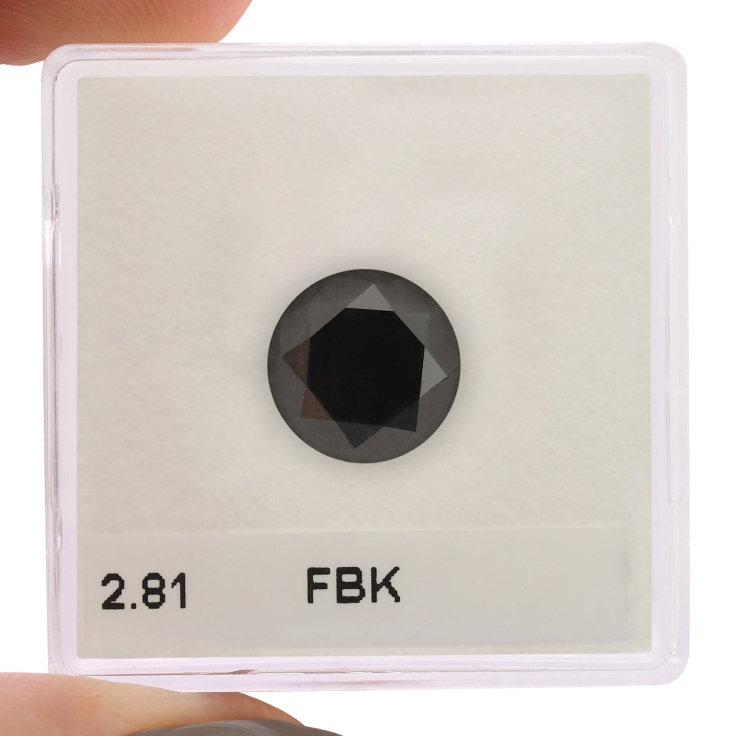 2,81 Karat Fancy Black Brillant-Diamant, GIA-zertifiziert