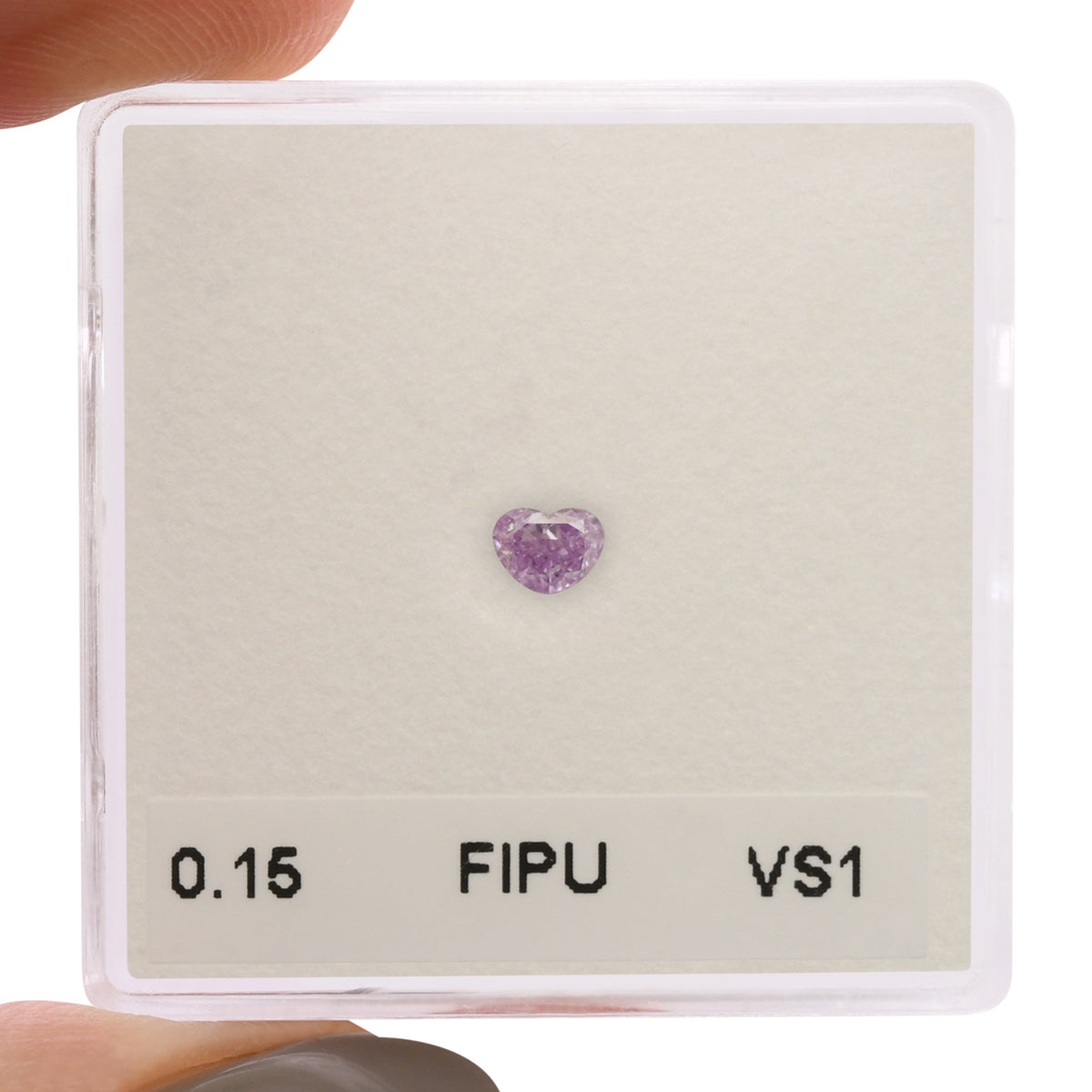 0,15 Karat Fancy Intense Purple Heart Diamant VS1 GIA