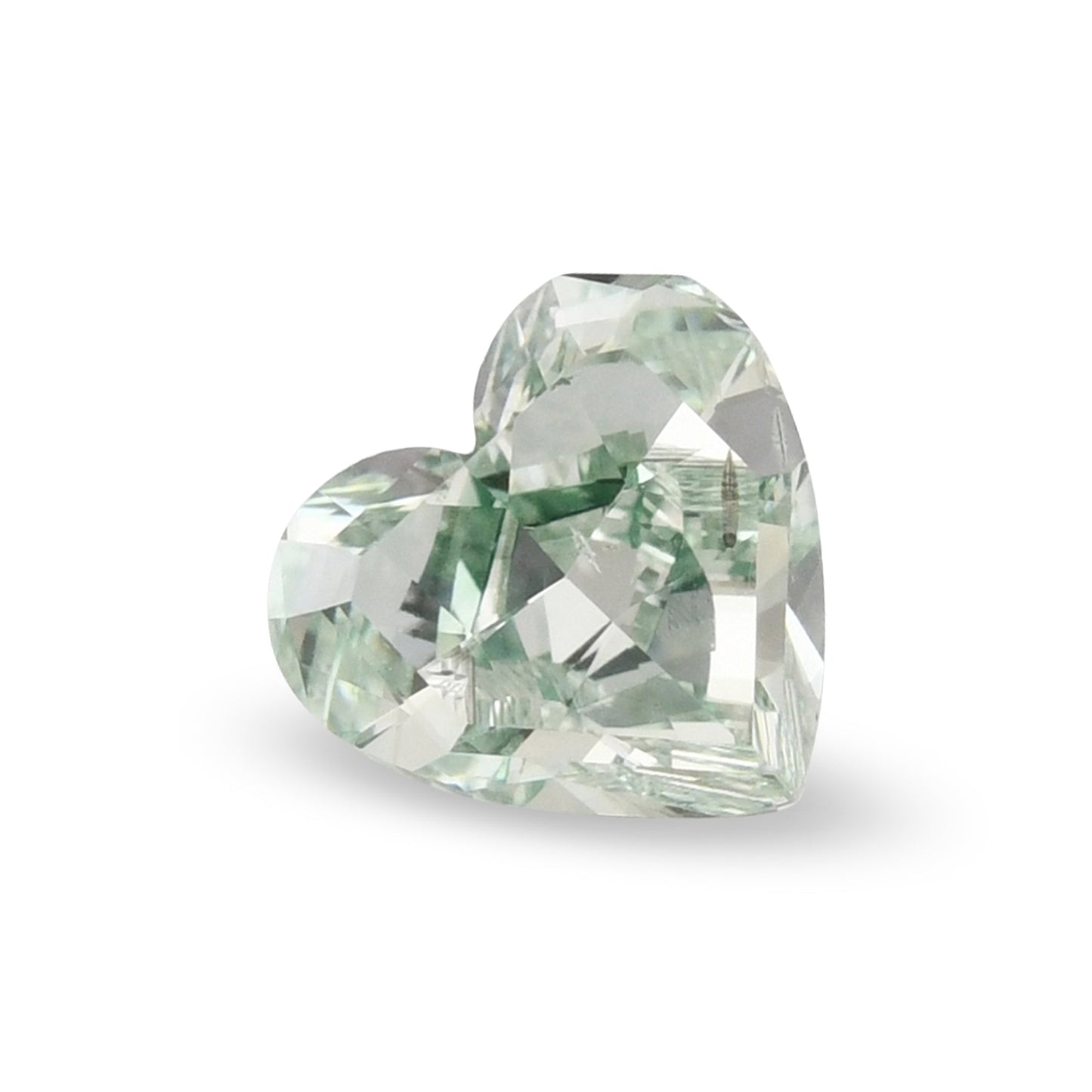 1,06 Karat Fancy Intense Green Heart Diamant SI2 GIA