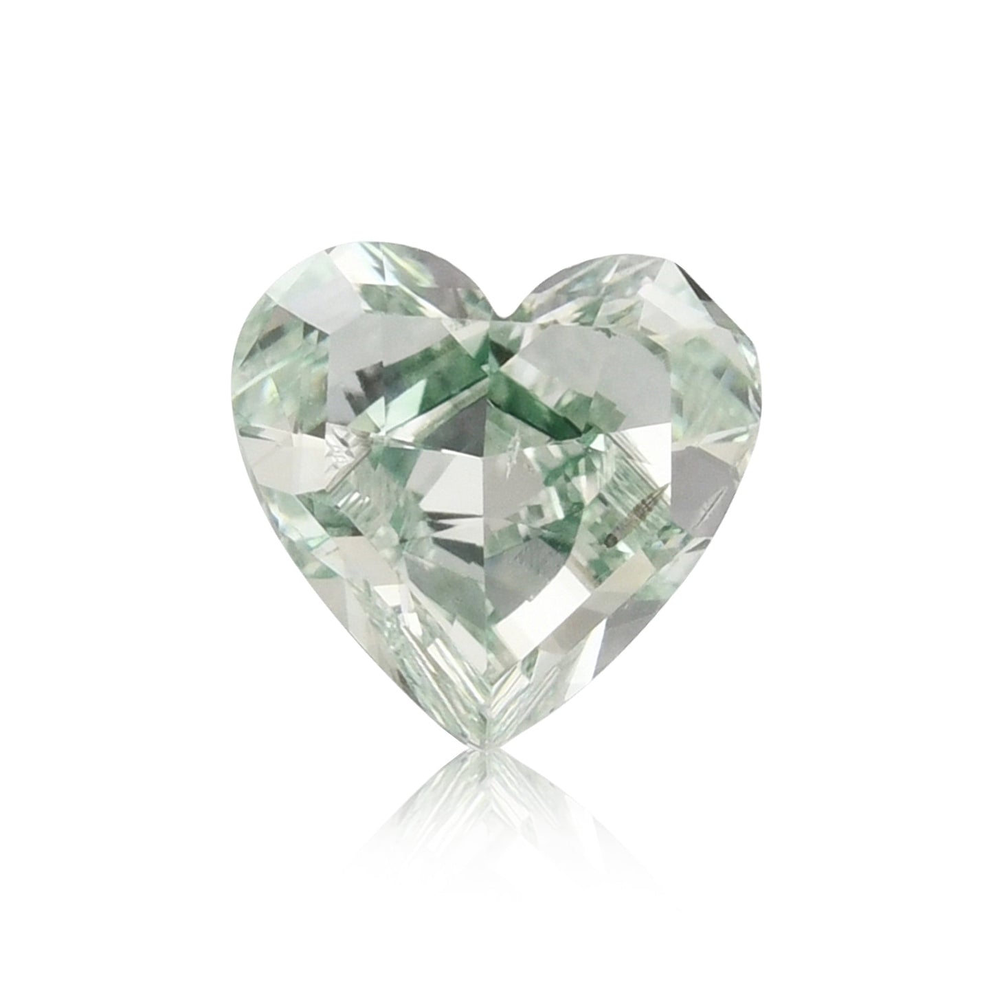 1,06 Karat Fancy Intense Green Heart Diamant SI2 GIA