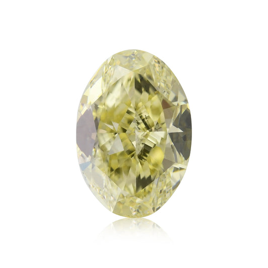 1,46 Karat Fancy Yellow Ovaler Diamant VS2 GIA