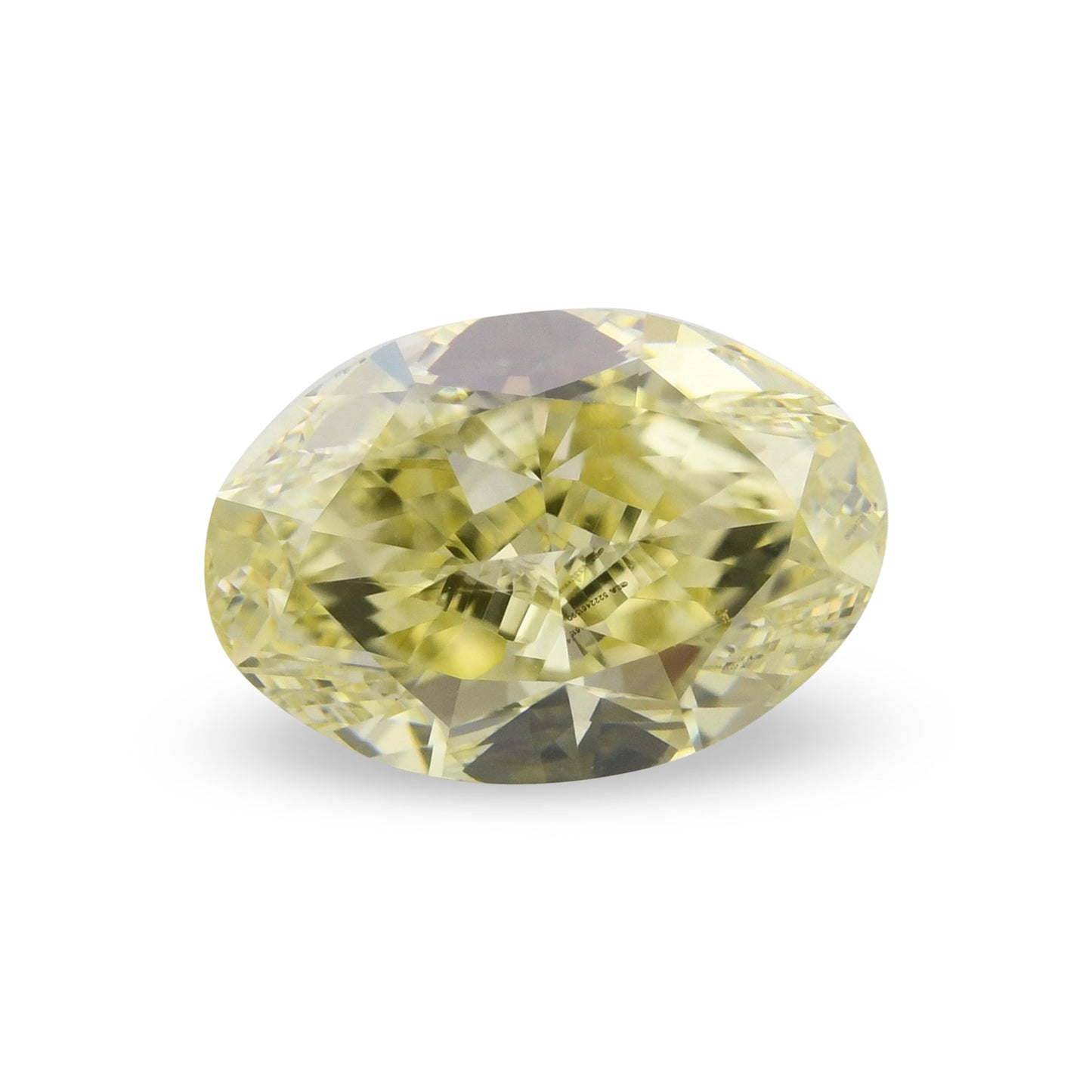 1,46 Karat Fancy Yellow Ovaler Diamant VS2 GIA