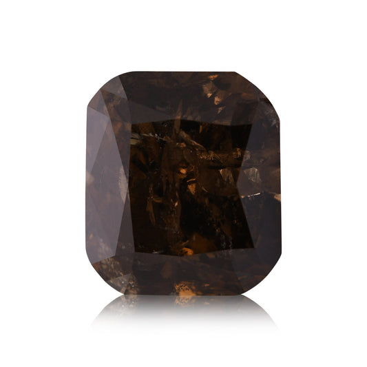 10,36 Karat Fancy Dark Orange Brown Cushion Diamond (SI2) GIA