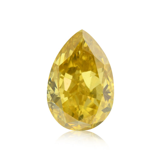 2,04 Karat Fancy Deep Orange Yellow Birnenförmiger Diamant I1 GIA