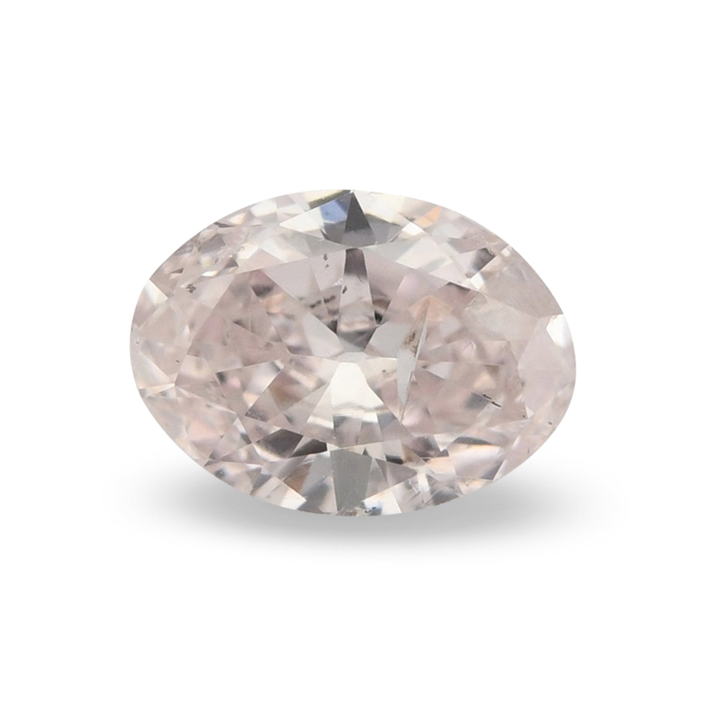 0.43 Carat Light Pink Oval Diamond (I1) GIA