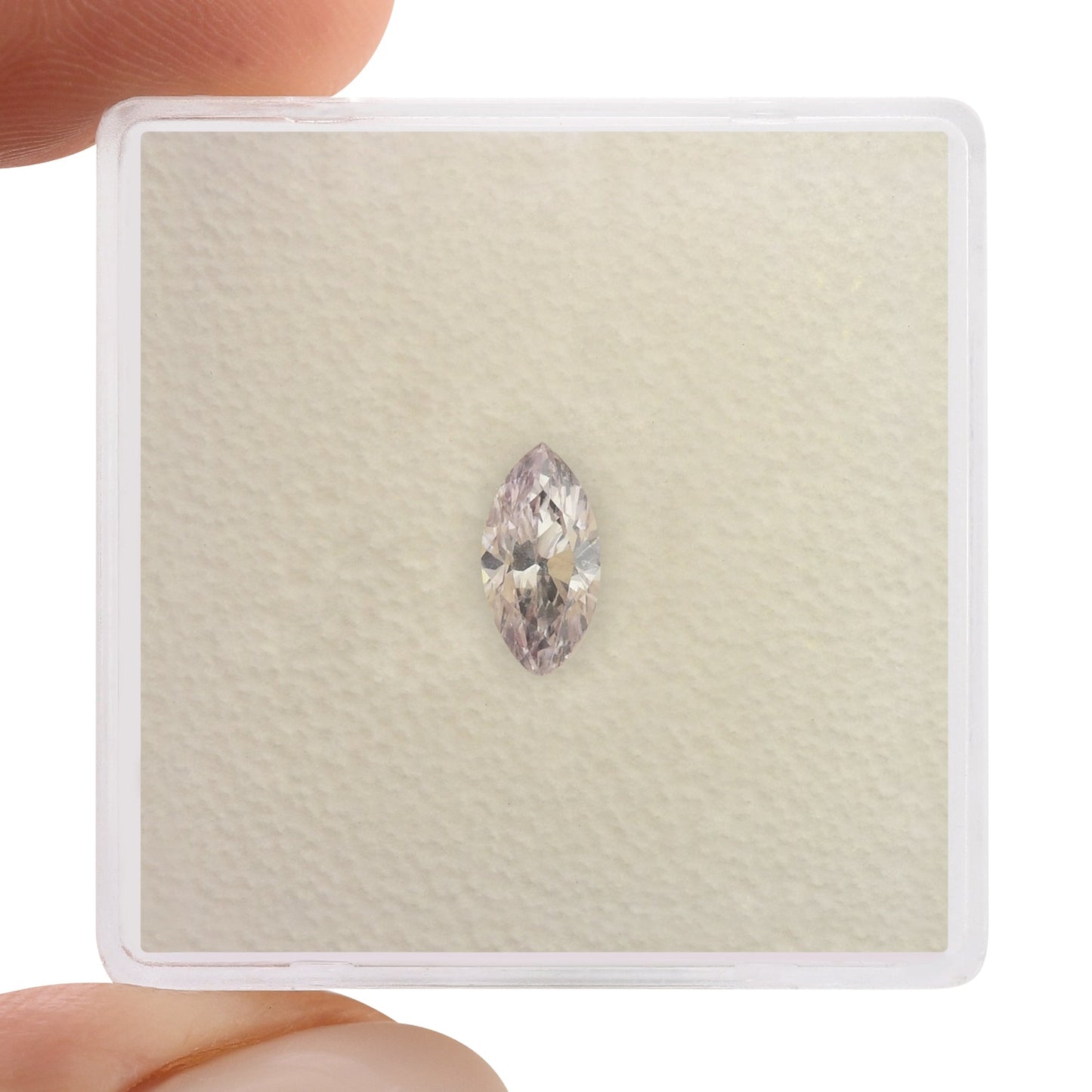 0,41 Karat sehr hellrosa Marquise-Diamant, I1 GIA