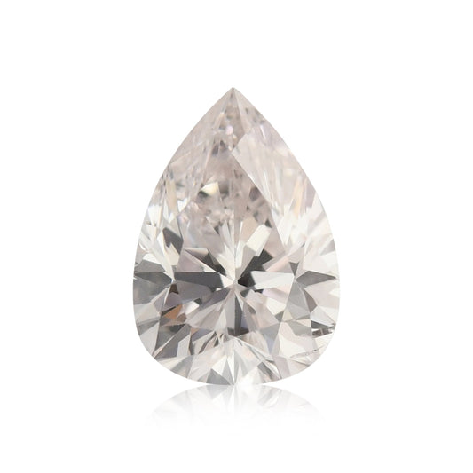 0.61 Carat Very Light Pink Pear Diamond SI2 GIA