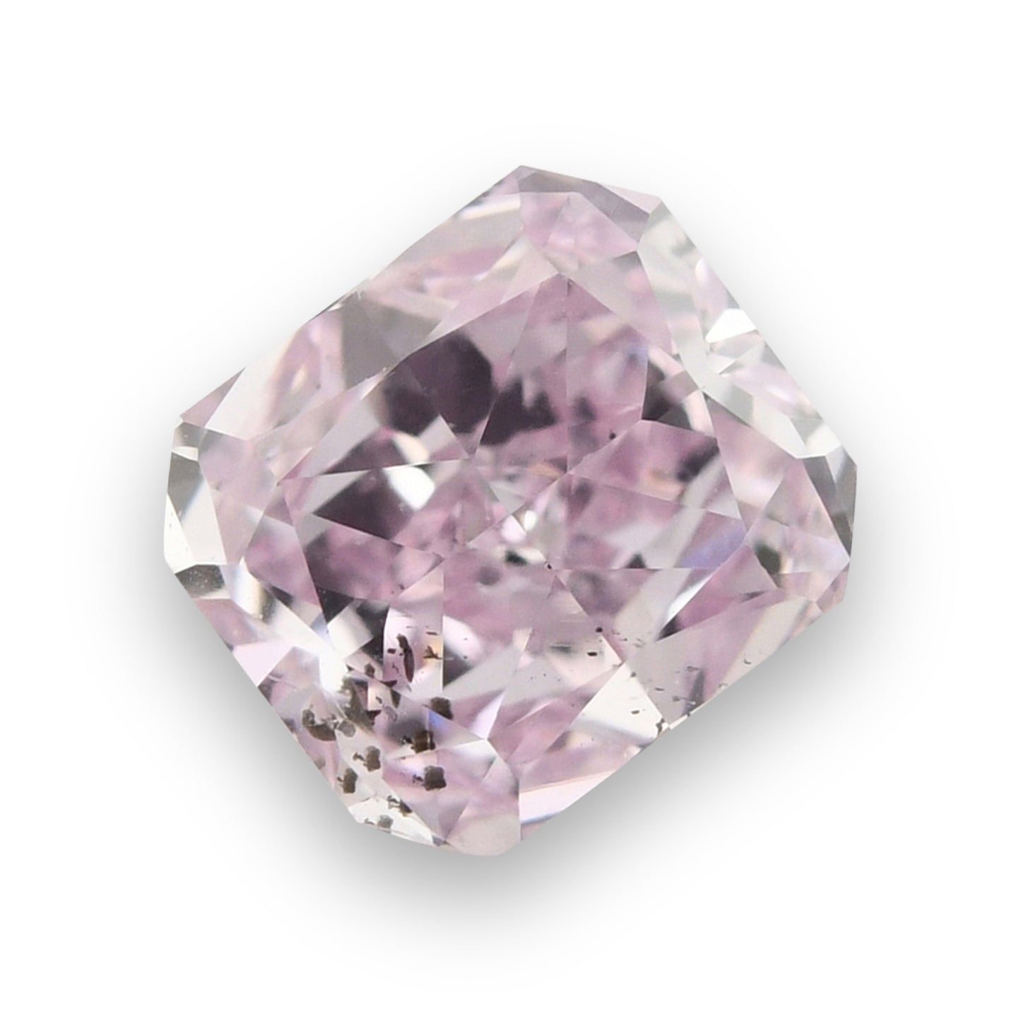 0,33 Karat Fancy Purple Pink Radiant Diamant SI2 GIA