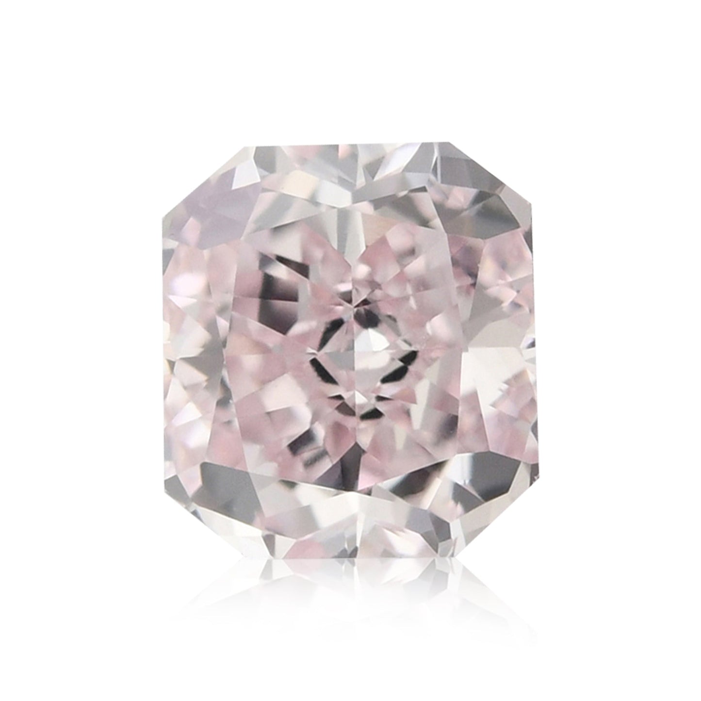 0,41 Karat Fancy Pink Radiant Diamant VS2 GIA