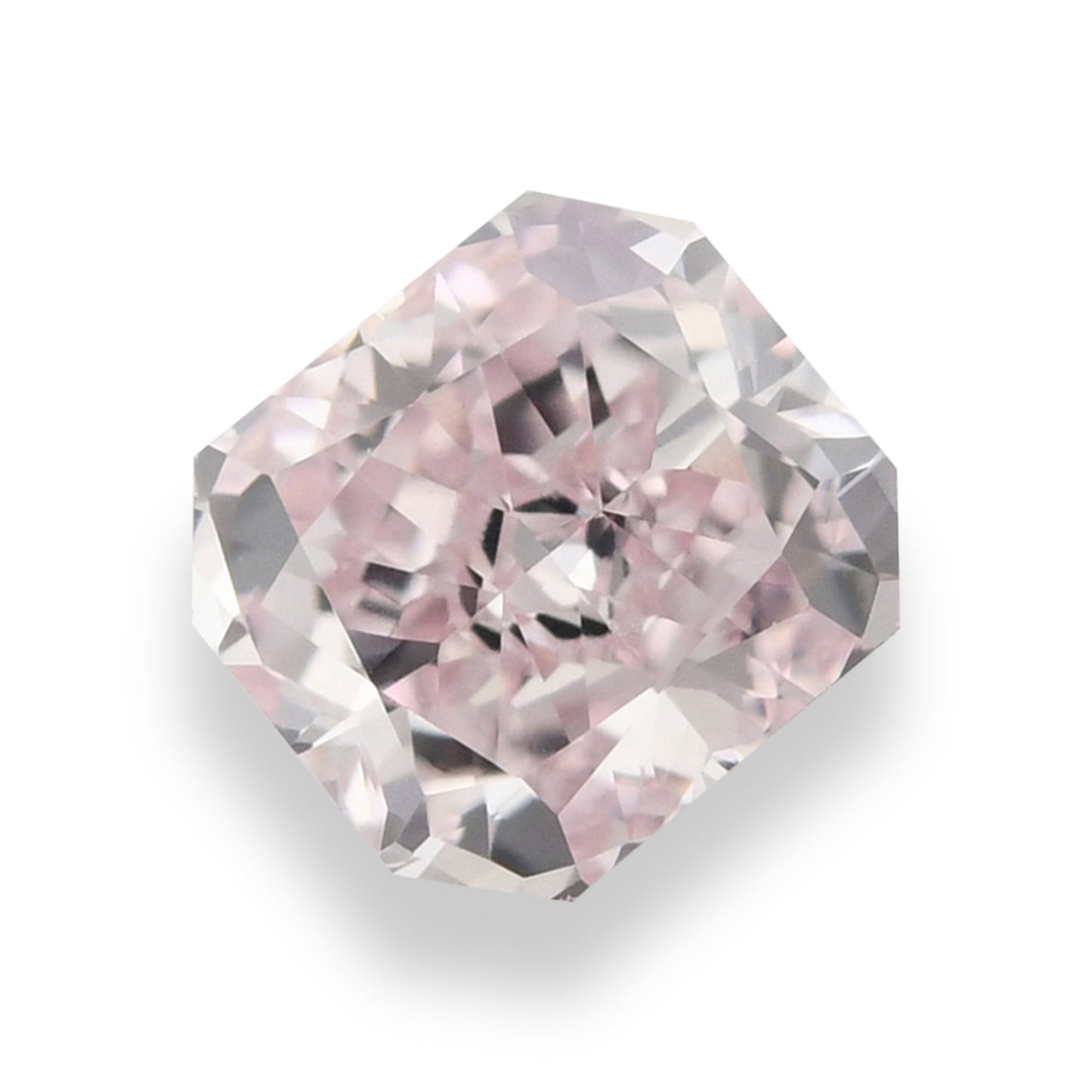0,41 Karat Fancy Pink Radiant Diamant VS2 GIA