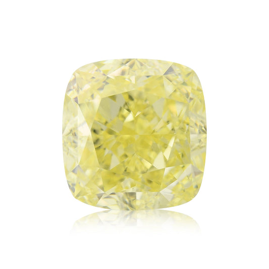 3,31 Karat Fancy Intense Yellow Cushion Diamond VS2 GIA