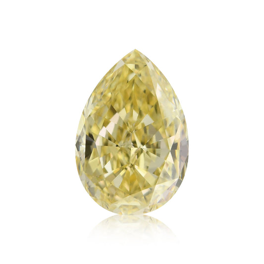 2,61 Karat Fancy Yellow Birnenförmiger Diamant VVS1 GIA