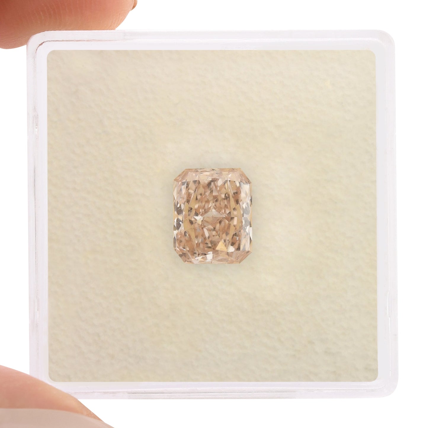 1.12 Carat Fancy Brown Pink Radiant Diamond VS1 GIA