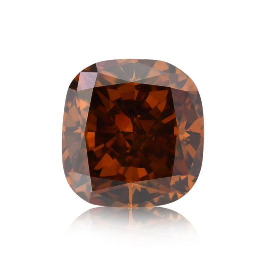 1,05 Karat Fancy Deep Brownish Orange Cushion Diamond SI2 GIA