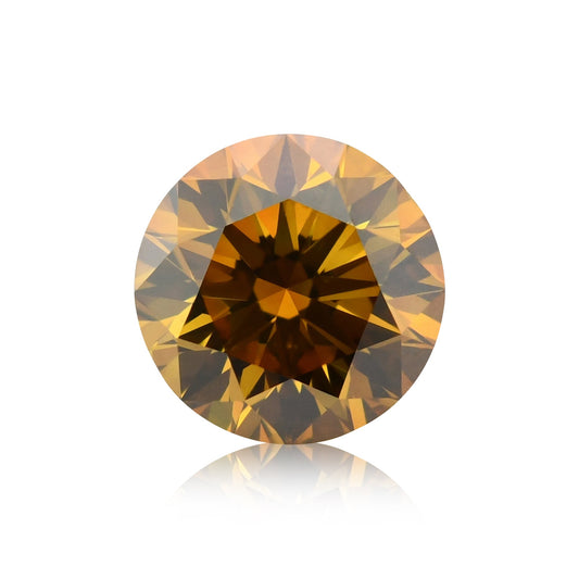1,14 Karat Fancy Deep Brownish Yellowish Orange Runder Brillanter Diamant SI2 GIA