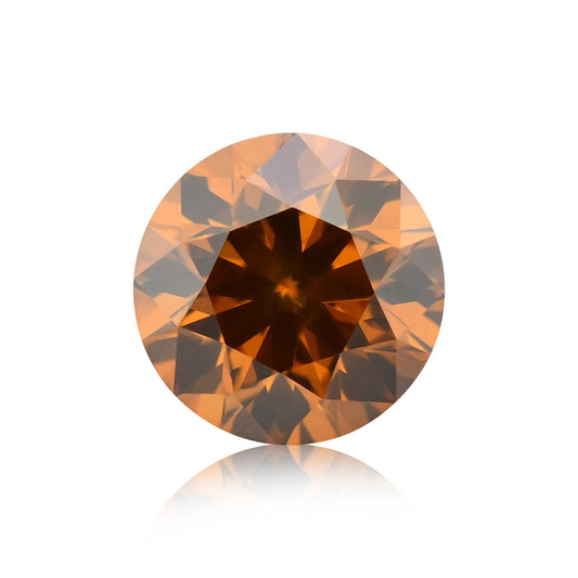 0,46 Karat Fancy Deep Yellowish Orange Runder Brillanter Diamant SI2 GIA