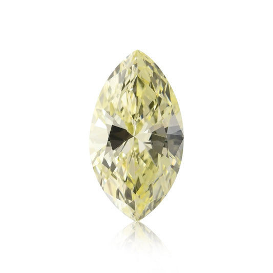 0.81 Carat Fancy Light Yellow Marquise Diamond VVS2 GIA