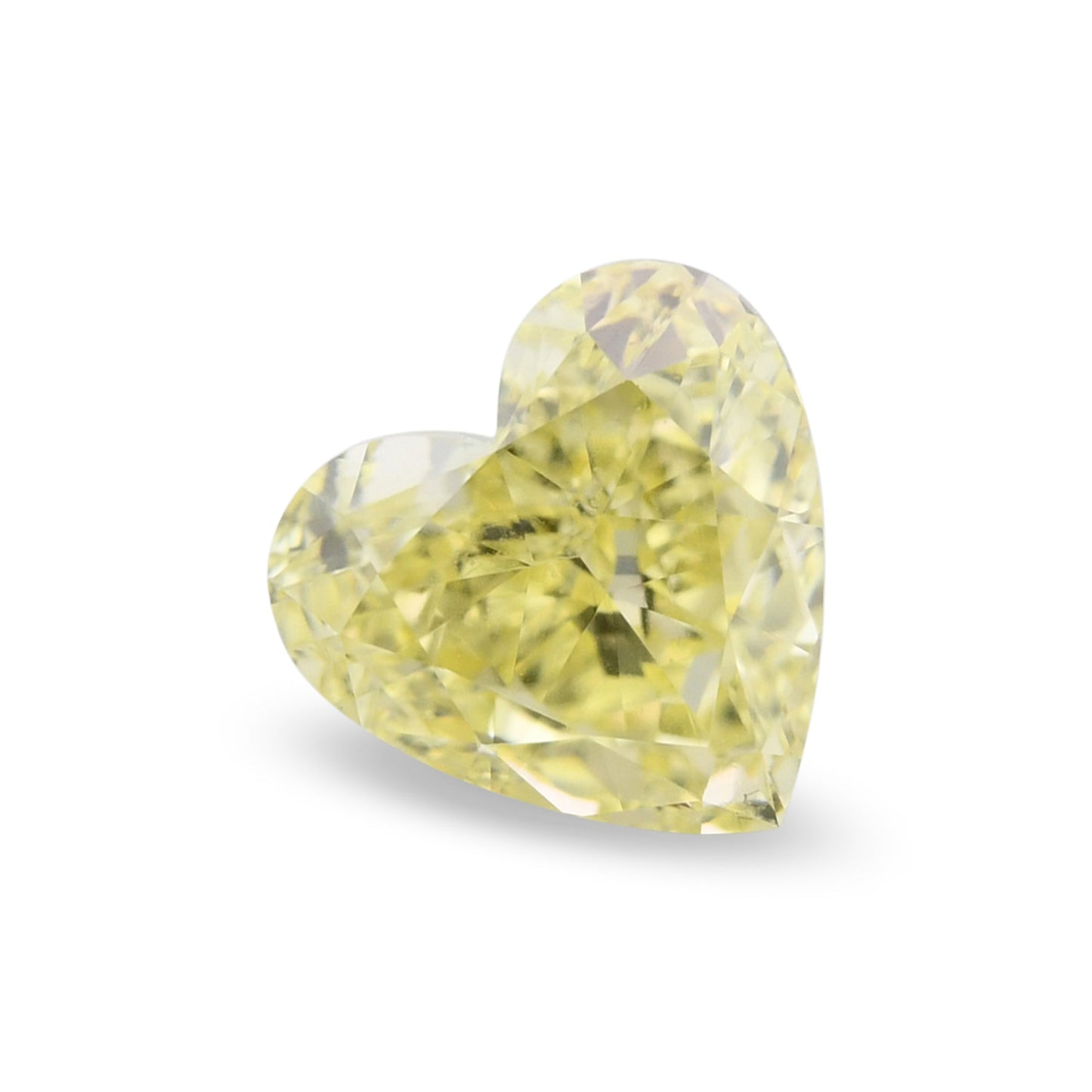 0,71 Karat Fancy Yellow Heart Diamant VS2 GIA
