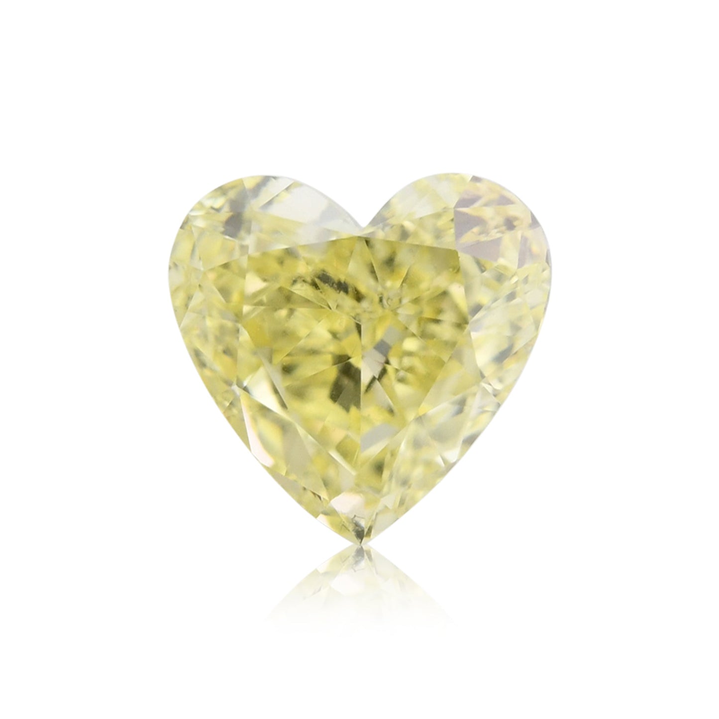 0,71 Karat Fancy Yellow Heart Diamant VS2 GIA