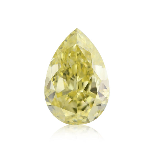 0,50 Karat Fancy Intense Yellow Pear Diamond VS2 GIA