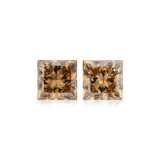 2,19 Karat Fancy Yellow Brown Princess Diamanten VS1