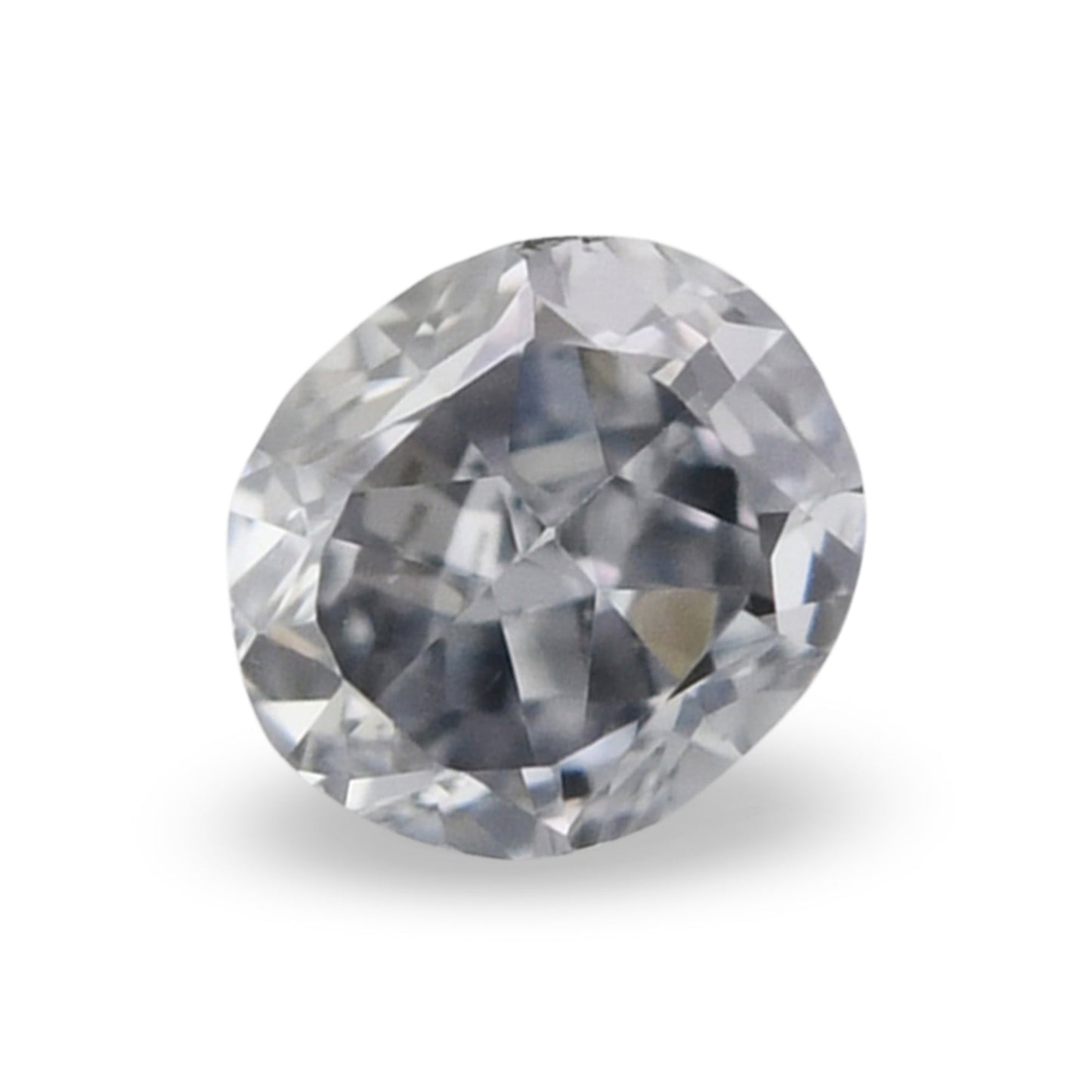 0,08 Karat Fancy Gray Violet Ovaler Diamant (VS1) GIA