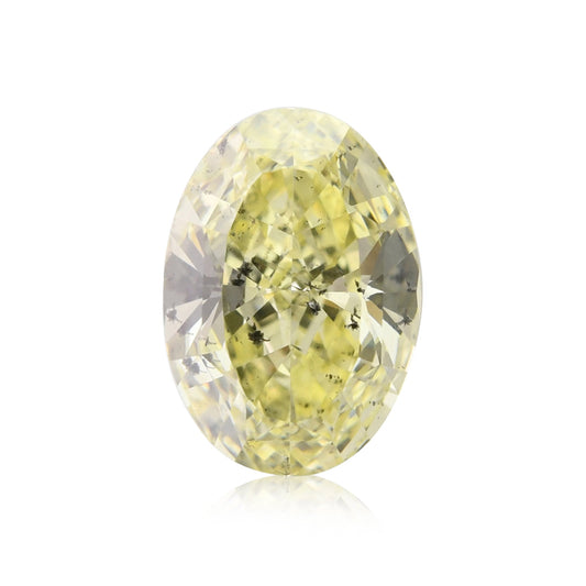 1,62 Karat Fancy Yellow Ovaler Diamant (I1) GIA