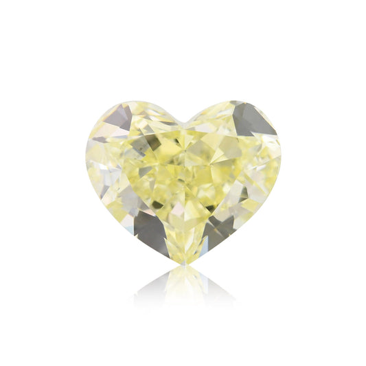 2,03 Karat Fancy Light Yellow Heart Diamant SI1 GIA