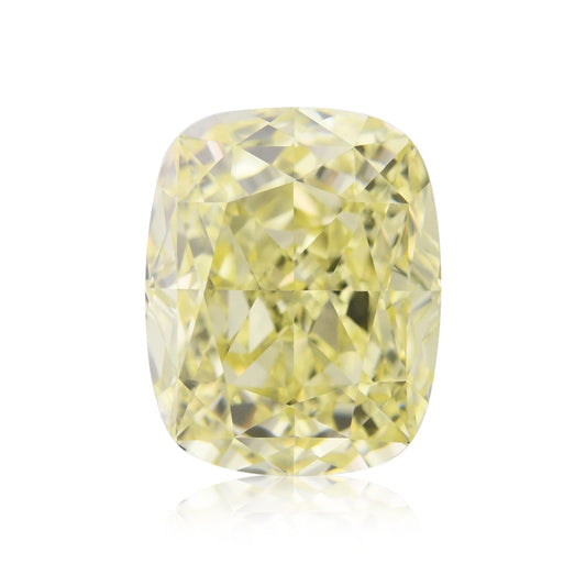 1,73 Karat Fancy Yellow Cushion Diamond IF GIA