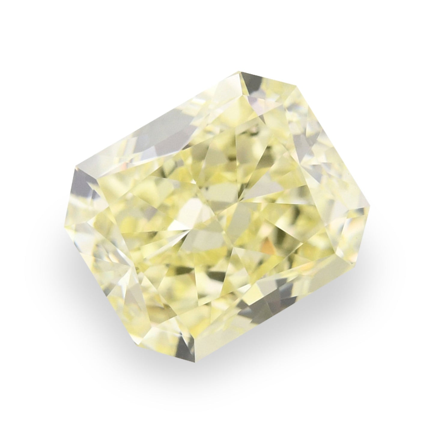 1,96 Karat Fancy Light Yellow Radiant VVS1 GIA
