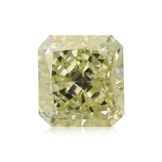0,66 Karat Fancy Greenish Yellow Radiant VVS2 GIA