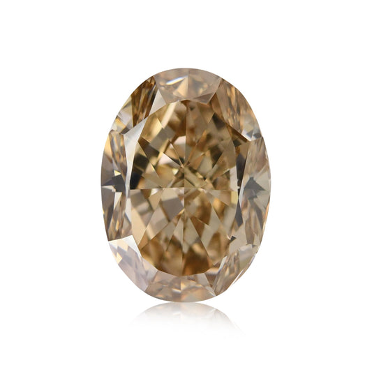 2.14 Carat Fancy Yellowish Brown Oval Diamond VVS2 GIA