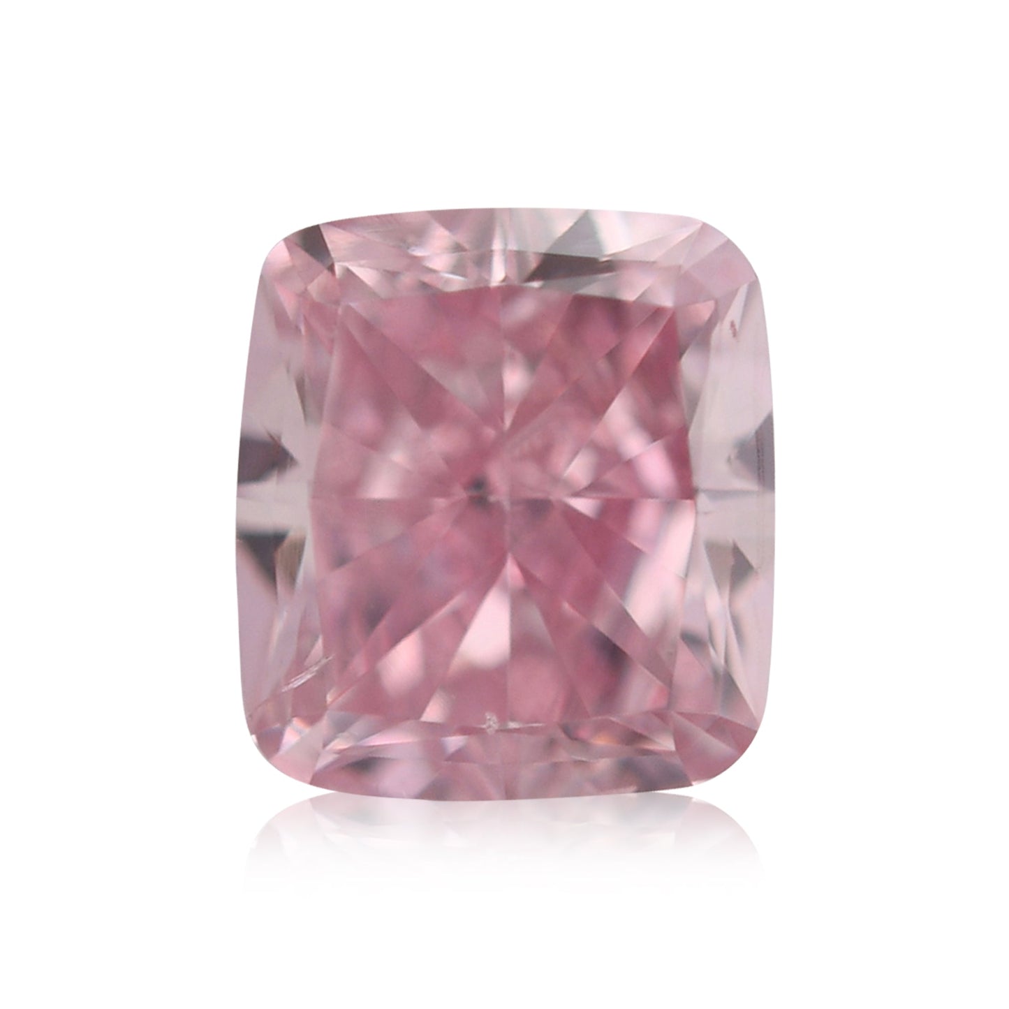 0,30 Karat Fancy Intense Purplish Pink Cushion Diamond SI1 GIA
