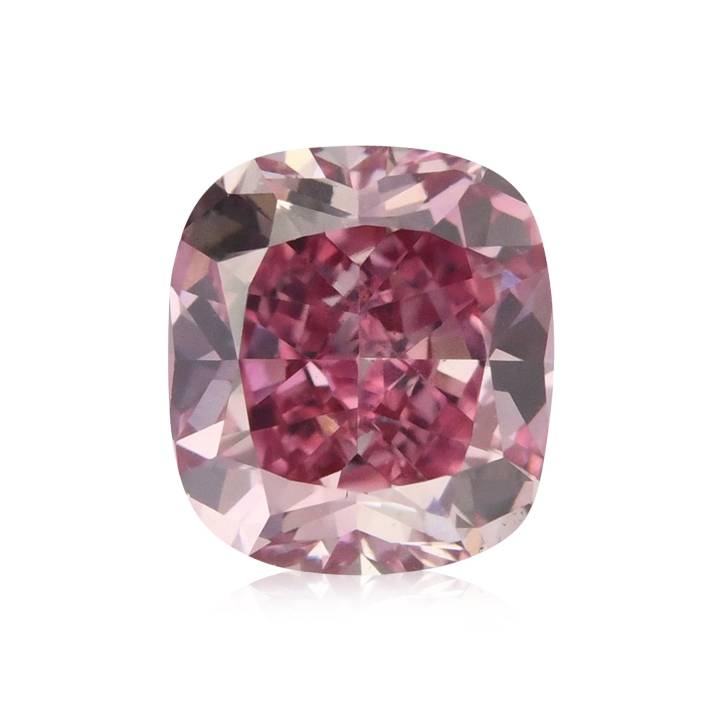 0,51 Karat Fancy Vivid Purplish Pink Cushion Diamant VS2 ARGYLE & GIA