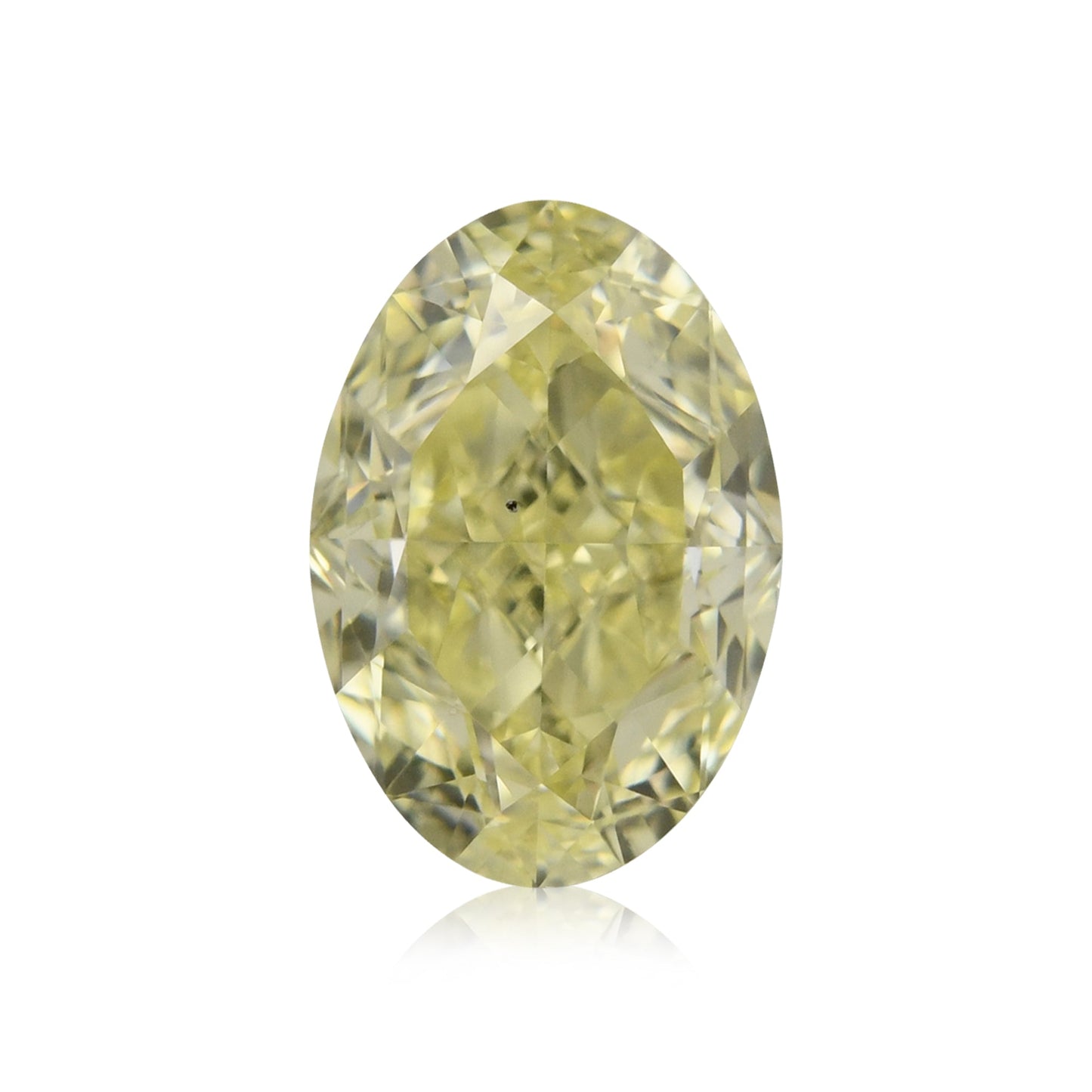 1,01 Karat Fancy Light Yellow Ovaler Diamant VS2 GIA