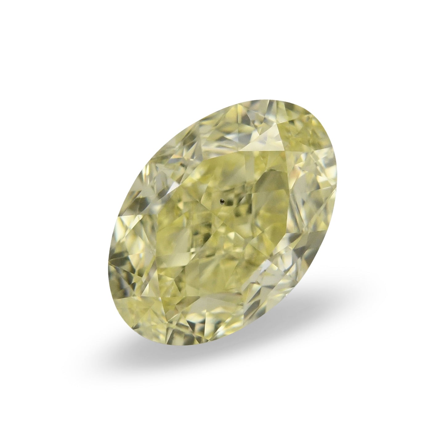1,01 Karat Fancy Light Yellow Ovaler Diamant VS2 GIA